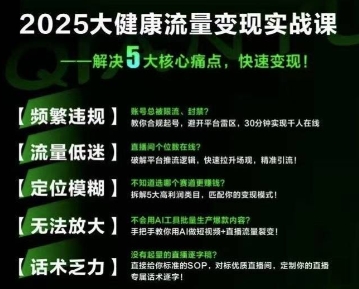 大健康流量全域新增长8.0，三月底线下课视频，大健康万亿蓝海，从类目突围到模式迭代-保成圈-山云人力,分享创业咨询_最新网络项目资源