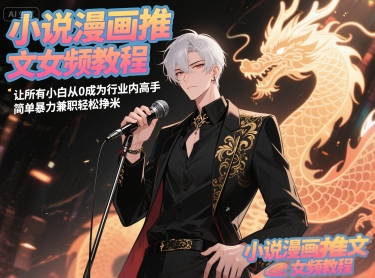 小说漫画推文女频教程，让所有小白从0成为行业内高手，简单暴力兼职轻松挣米-保成圈-山云人力,分享创业咨询_最新网络项目资源
