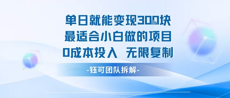 单日就能变现3张最适合小白做的项目0成本投入 无限复制-保成圈-山云人力,分享创业咨询_最新网络项目资源