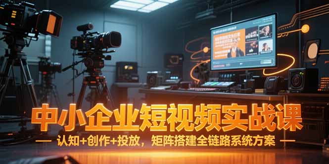 中小企业短视频实战课，认知+创作+投放，矩阵搭建全链路系统方案-保成圈-山云人力,分享创业咨询_最新网络项目资源