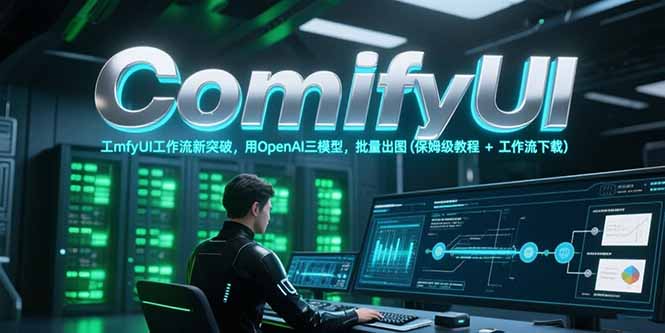 ComfyUI工作流新突破，用OpenAI三模型，批量出图(保姆级教程+工作流下载-保成圈-山云人力,分享创业咨询_最新网络项目资源