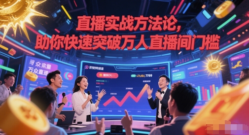 直播实战方法论，助你快速突破万人直播间门槛-保成圈-山云人力,分享创业咨询_最新网络项目资源