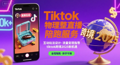Tiktok物理整蛊直播陪跑服务-tiktok跨境2025-保成圈-山云人力,分享创业咨询_最新网络项目资源