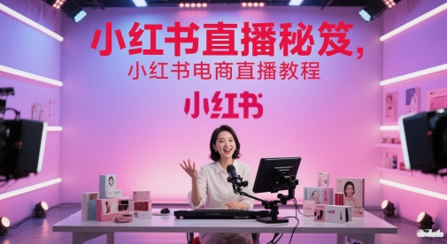 小红书直播秘笈，小红书电商直播教程-保成圈-山云人力,分享创业咨询_最新网络项目资源
