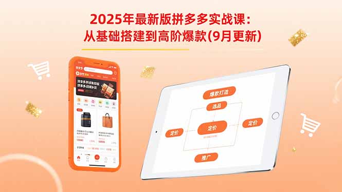 2025年最新版拼多多实战课：从基础搭建到高阶爆款(9月更新-保成圈-山云人力,分享创业咨询_最新网络项目资源