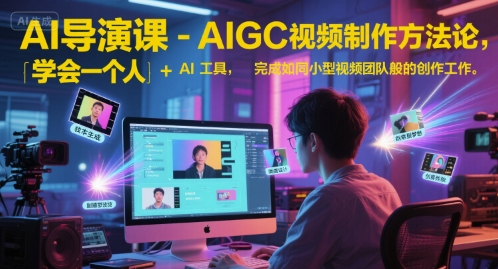 AI导演课-AIGC视频制作方法论，学会一个人+AI工具，完成如同小型视频团队般的创作工作，实现导演梦-保成圈-山云人力,分享创业咨询_最新网络项目资源
