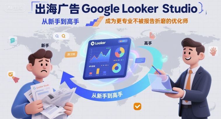 出海广告Google Looker Studio从新手到高手，成为更专业不被报告折磨的优化师-保成圈-山云人力,分享创业咨询_最新网络项目资源