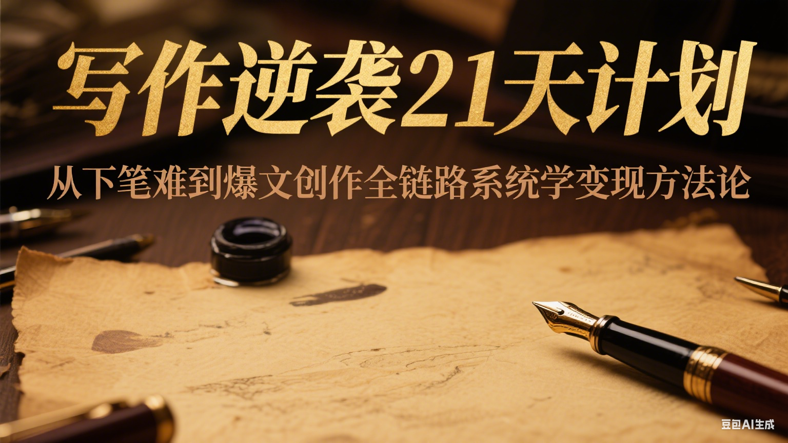 写作逆袭21天计划：从下笔难到爆文创作全链路系统学变现方法论-保成圈-山云人力,分享创业咨询_最新网络项目资源