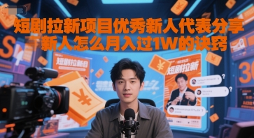 短剧拉新项目优秀新人代表分享新人怎么月入过1W的诀窍-保成圈-山云人力,分享创业咨询_最新网络项目资源