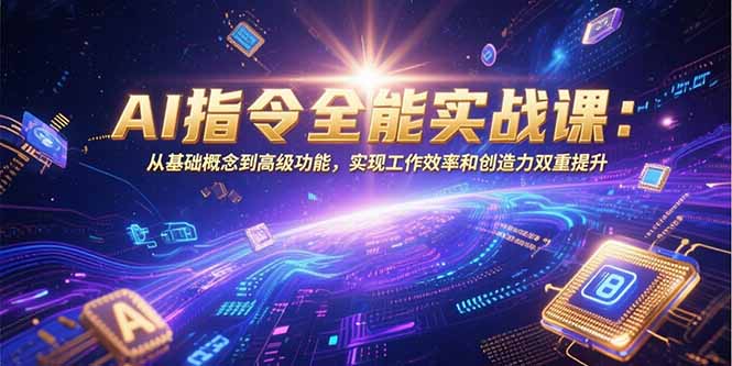AI指令全能实战课：从基础概念到高级功能，实现工作效率和创造力双重提升-保成圈-山云人力,分享创业咨询_最新网络项目资源