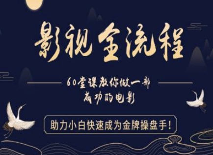 【影视全流程】教你做一部成功的电影，助力小白快速成为金牌操盘手-保成圈-山云人力,分享创业咨询_最新网络项目资源