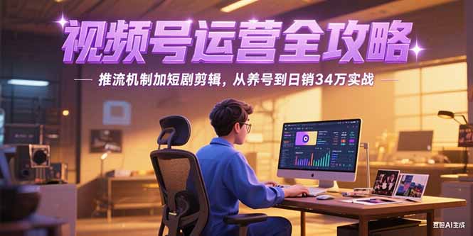 2025视频号运营全攻略，推流机制加短剧剪辑，从养号到日销34万实战-保成圈-山云人力,分享创业咨询_最新网络项目资源