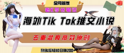 海外tiktok小说推文暴力项目，高停留率，高转化率，上手后一天搞顿饭钱不是问题-保成圈-山云人力,分享创业咨询_最新网络项目资源