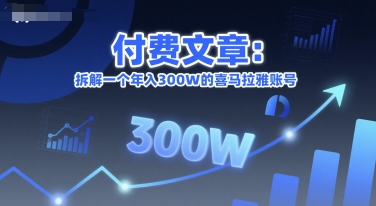 付费文章：拆解一个年入300W的喜马拉雅账号-保成圈-山云人力,分享创业咨询_最新网络项目资源