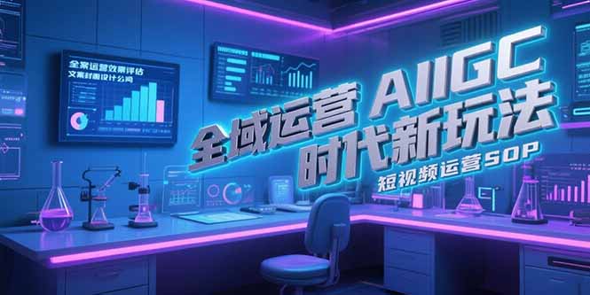 全域运营AIGC时代新玩法，文案封面设计公式，短视频运营SOP-保成圈-山云人力,分享创业咨询_最新网络项目资源