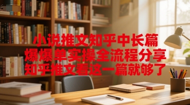 小说推文知乎中长篇爆单实操全流程分享，知乎推文看这一篇就够了-保成圈-山云人力,分享创业咨询_最新网络项目资源