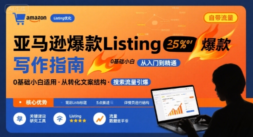 亚马逊爆款Listing写作方法，亚马逊0基础小白也能写爆款自带流量的Listing-保成圈-山云人力,分享创业咨询_最新网络项目资源