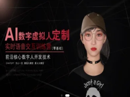 AI数字虚拟人定制，实时语音交互训练营(零基础)，前沿核心数字人开发技术-保成圈-山云人力,分享创业咨询_最新网络项目资源