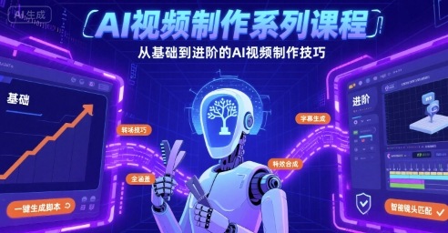 AI视频制作系列课程，从基础到进阶的AI视频制作技巧全涵盖-保成圈-山云人力,分享创业咨询_最新网络项目资源