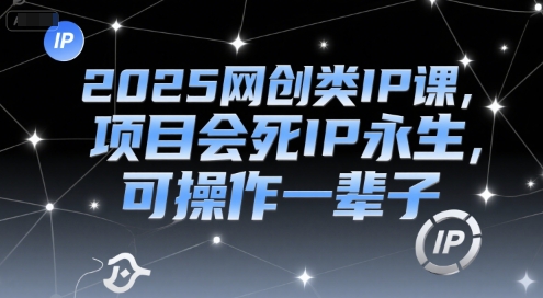 2025网创类IP课，项目会死IP永生，可操作一辈子-保成圈-山云人力,分享创业咨询_最新网络项目资源