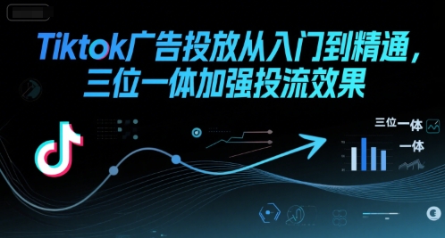 Tiktok广告投放从入门到精通，三位一体加强投流效果-保成圈-山云人力,分享创业咨询_最新网络项目资源