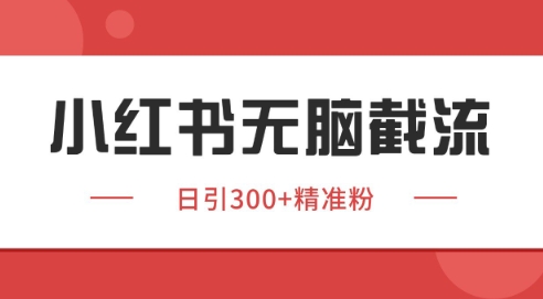 小红书截流同行客源，独家野路子获客玩法 日引200+暴力获客【揭秘】-保成圈-山云人力,分享创业咨询_最新网络项目资源