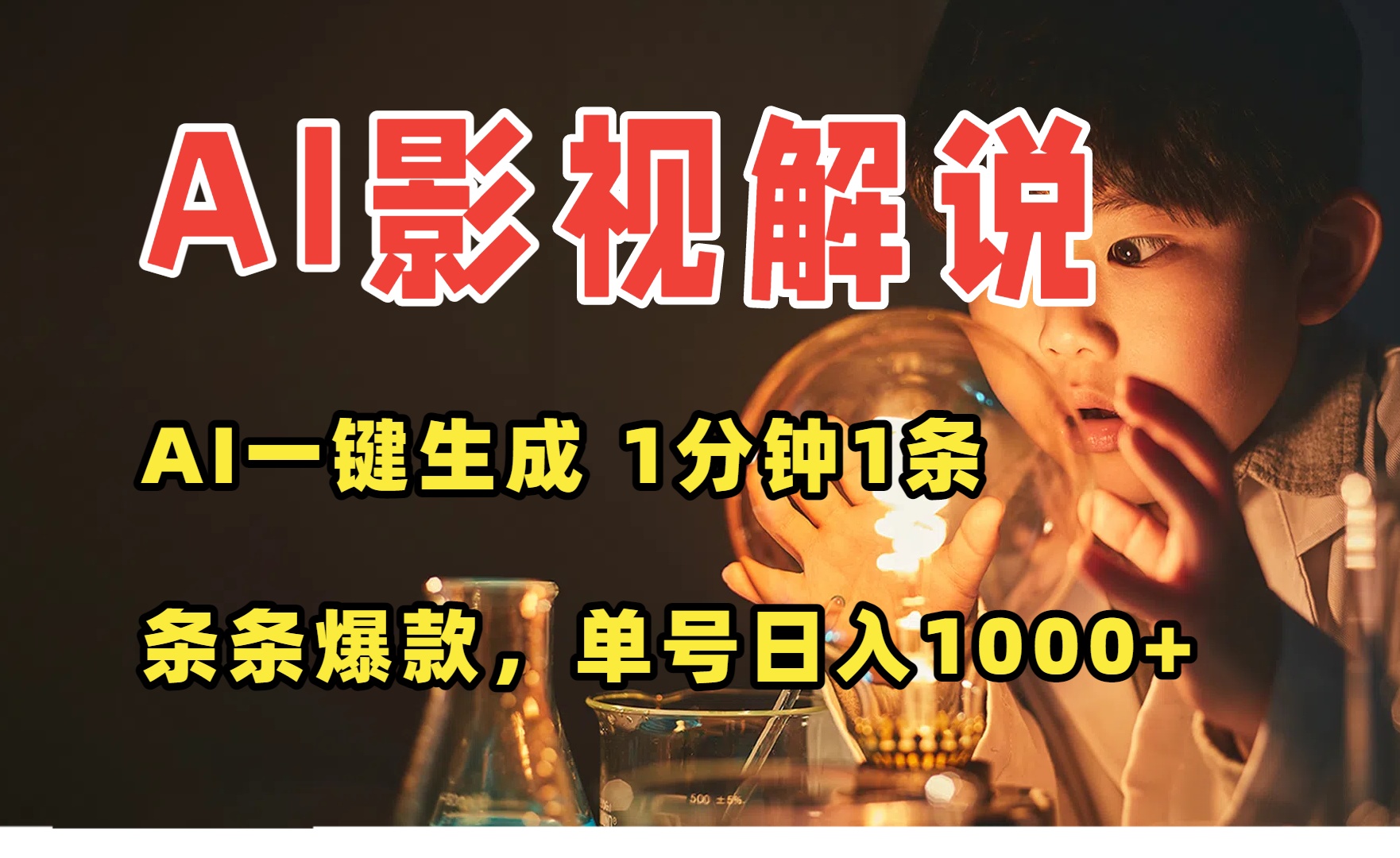 AI一键生成影视解说视频，无需剪辑1分钟1条，条条爆款，多平台变现日入…-保成圈-山云人力,分享创业咨询_最新网络项目资源