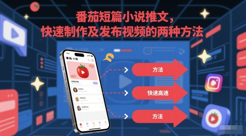番茄短篇小说推文，快速制作及发布视频的两种方法-保成圈-山云人力,分享创业咨询_最新网络项目资源