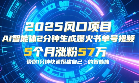 AI智能体2分钟一键生成爆火书单号原创视频，5个月涨粉57w，带你零代码1分钟搭建智能体-保成圈-山云人力,分享创业咨询_最新网络项目资源