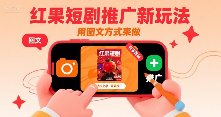 红果短剧推广新玩法，用图文方式来做，有手就会-保成圈-山云人力,分享创业咨询_最新网络项目资源
