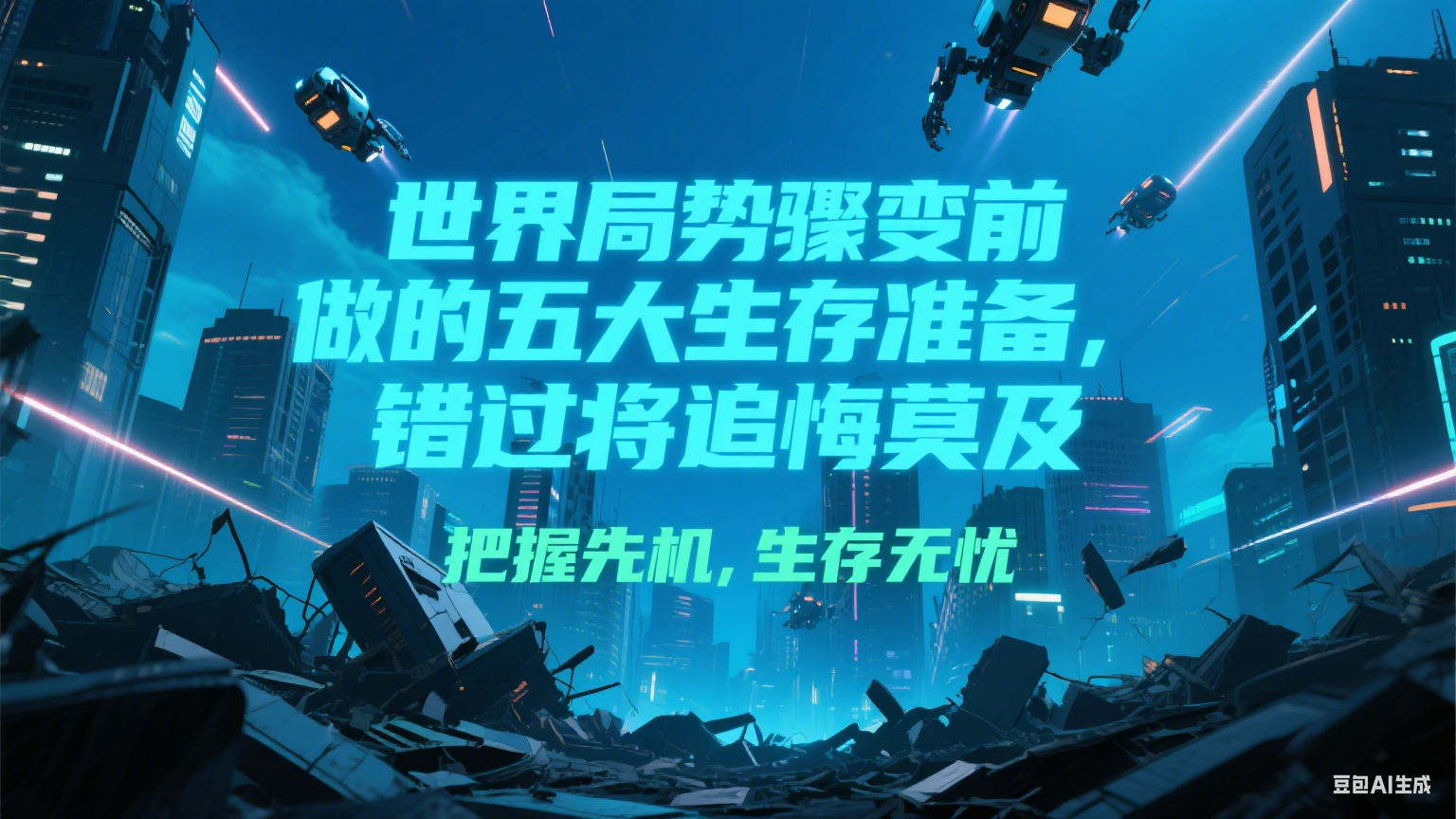 付费文章《世界局势骤变前必做的五大生存准备，错过将追悔莫及》-保成圈-山云人力,分享创业咨询_最新网络项目资源