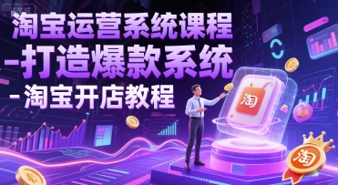 淘宝运营系统课程-打造爆款系统-淘宝开店教程-保成圈-山云人力,分享创业咨询_最新网络项目资源