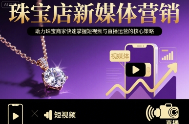 珠宝店新媒体营销，助力珠宝商家快速掌握短视频与直播运营的核心策略-保成圈-山云人力,分享创业咨询_最新网络项目资源