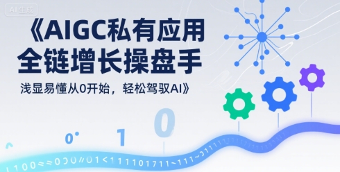 AIGC私有化应用全链增长操盘手，浅显易懂从0开始，轻松驾驭AI-保成圈-山云人力,分享创业咨询_最新网络项目资源