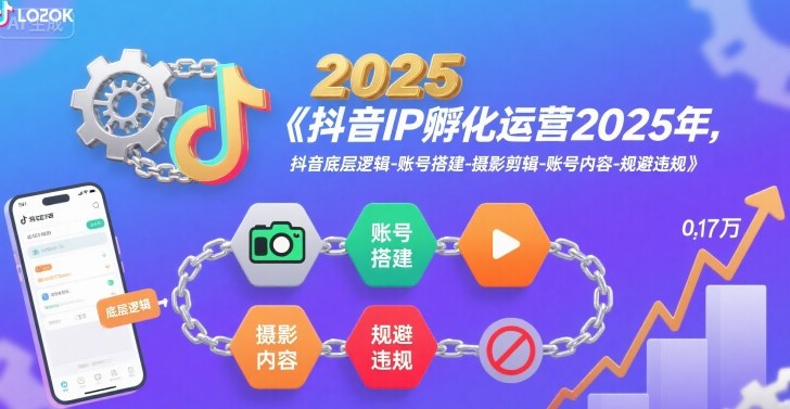 抖音IP孵化运营2025年，抖音底层逻辑-账号搭建-摄影剪辑-账号内容-规避违规-保成圈-山云人力,分享创业咨询_最新网络项目资源