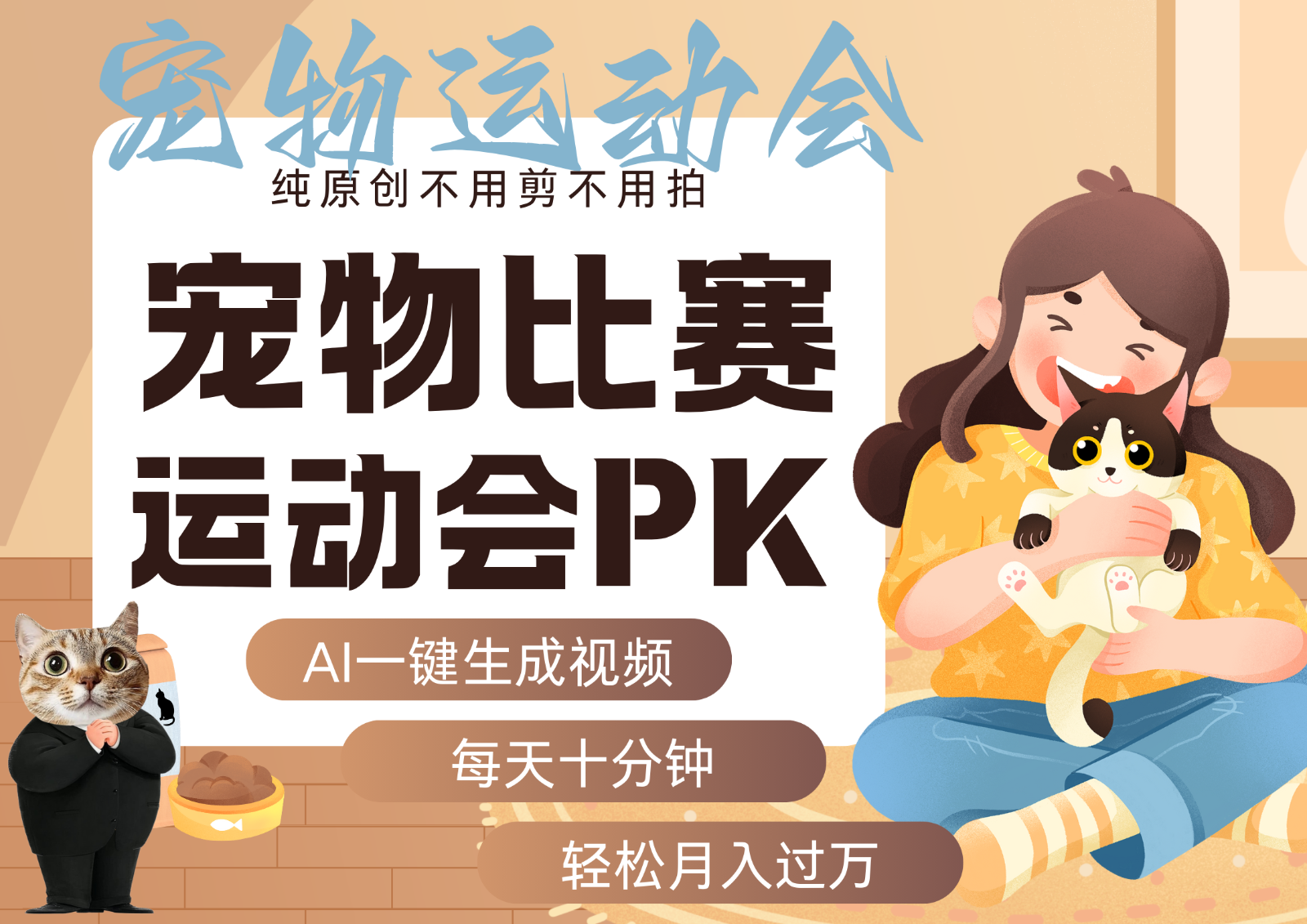 AI萌宠运动员跳水 射击 篮球 足球比赛 每天十分钟 附详细提示词文案库 代替做…-保成圈-山云人力,分享创业咨询_最新网络项目资源