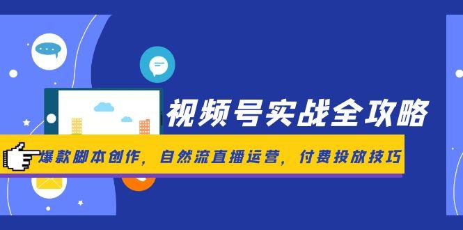 视频号实战全攻略，爆款脚本创作，自然流直播运营，付费投放技巧-保成圈-山云人力,分享创业咨询_最新网络项目资源