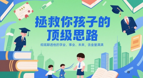 付费文章：拯救你孩子的顶级思路，彻底聊透他的学业、事业、未来，含金量满满-保成圈-山云人力,分享创业咨询_最新网络项目资源