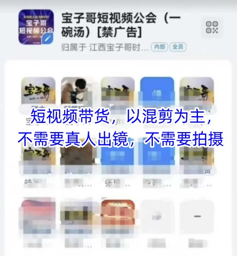 宝子哥头部团队短视频带货，以混剪为主，不需要真人出镜，不需要拍摄【更新】-保成圈-山云人力,分享创业咨询_最新网络项目资源