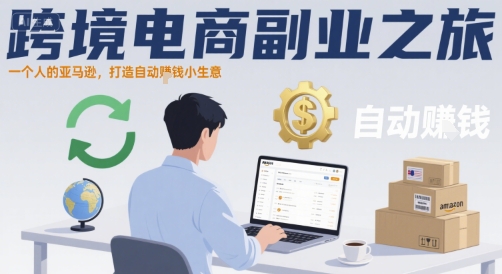跨境电商副业之旅，一个人的亚马逊，打造自动賺钱小生意-保成圈-山云人力,分享创业咨询_最新网络项目资源