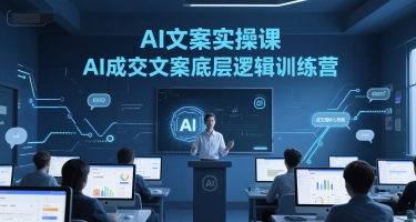 AI文案实操课，AI成交文案底层逻辑训练营-保成圈-山云人力,分享创业咨询_最新网络项目资源