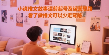 小说推文故事混剪起号及运营思路，看了做推文可以少走弯路-保成圈-山云人力,分享创业咨询_最新网络项目资源