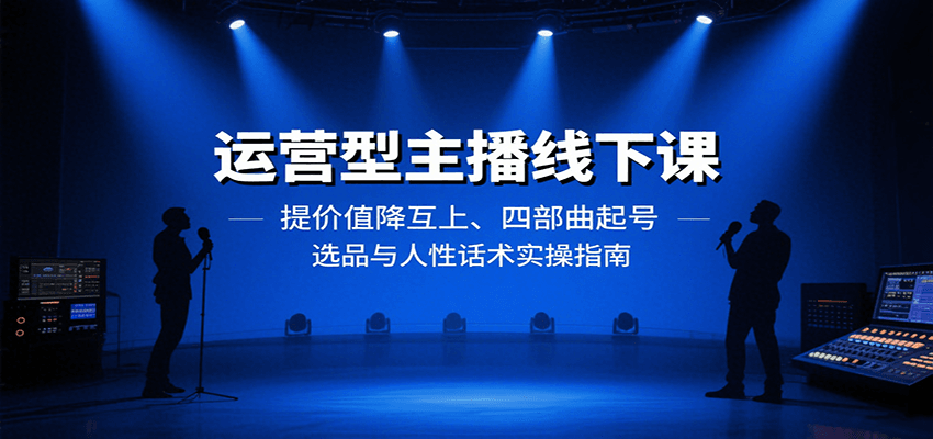 运营型主播线下课：提价值降互上、四部曲起号、选品与人性话术实操指南-保成圈-山云人力,分享创业咨询_最新网络项目资源