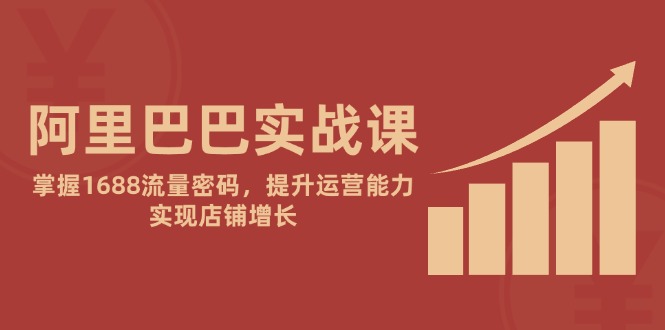 阿里巴巴实战课：掌握1688流量密码，提升运营能力，实现店铺增长-保成圈-山云人力,分享创业咨询_最新网络项目资源